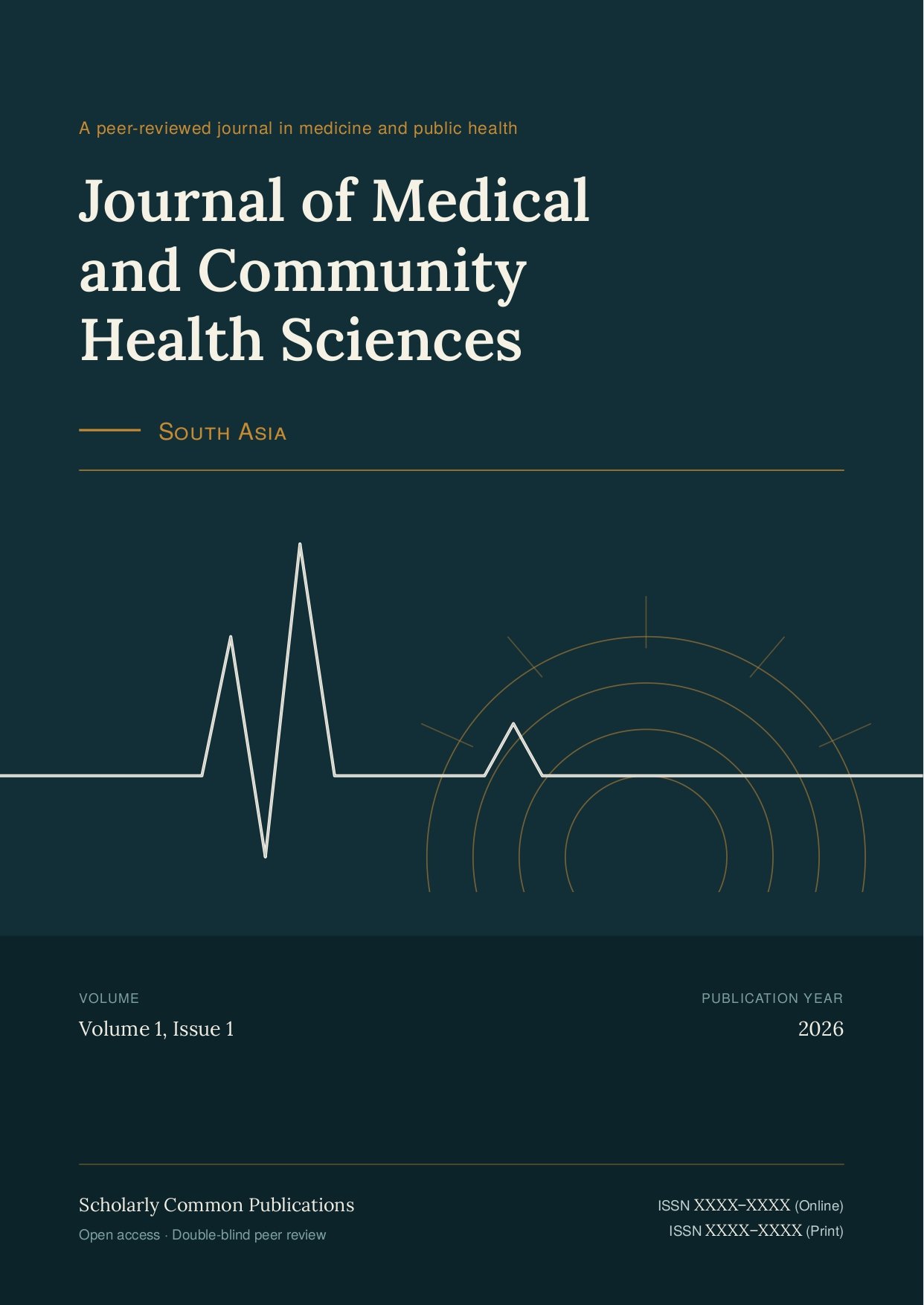 Journal of Medical and Community Health Sciences, South Asia cover